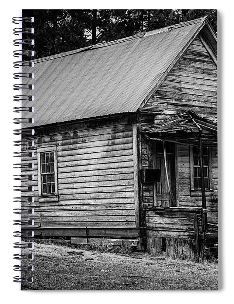 Abandoned Spiral Notebook featuring the photograph Jess Valley Ranch House by Mike Lee