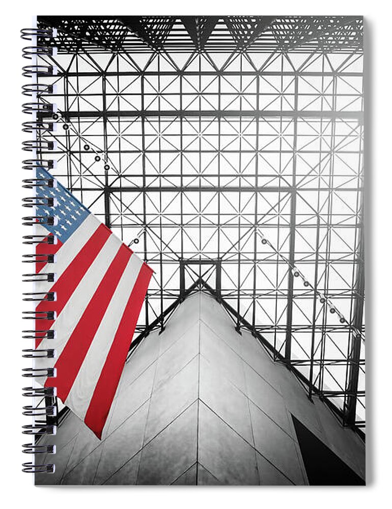 Boston Spiral Notebook featuring the photograph John F. Kennedy Presidential Library and Museum Boston by Carol Japp