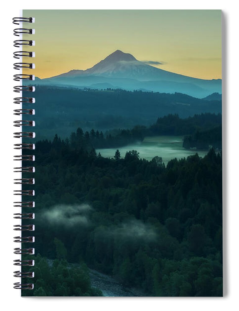 Oregon Spiral Notebook featuring the photograph Jonsrud Morning by Ryan Manuel