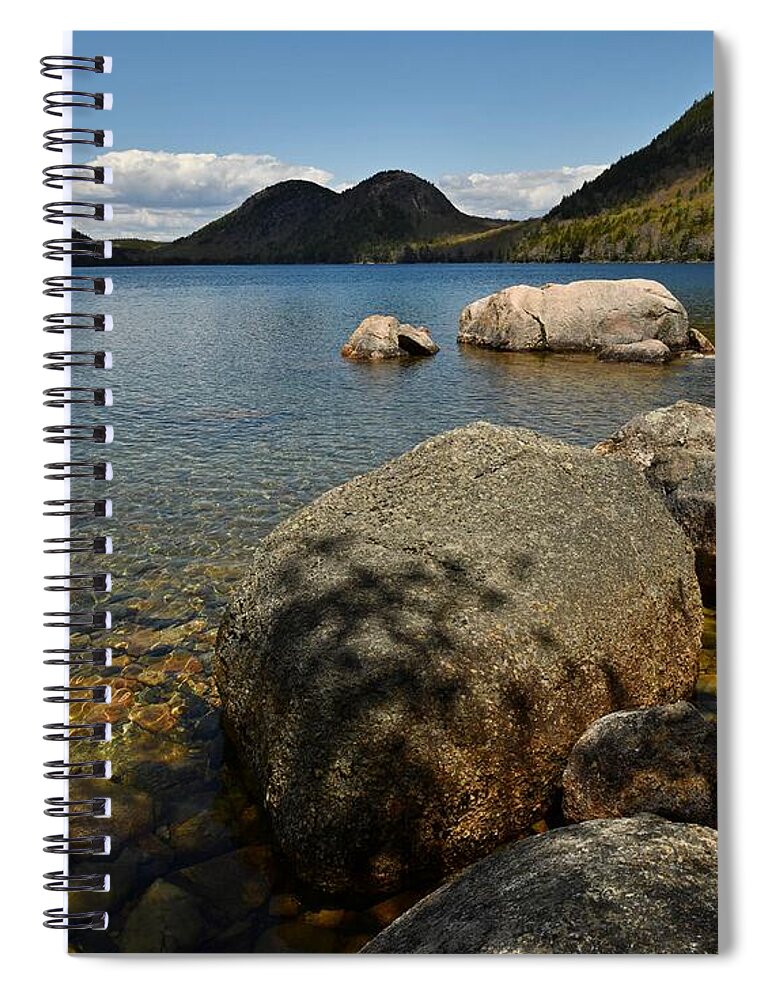 Jordan Pond Spiral Notebook featuring the photograph Jordan Pond #2 by Steve Brown