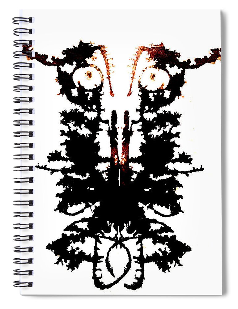 Abstract Spiral Notebook featuring the painting Joshua by Stephenie Zagorski