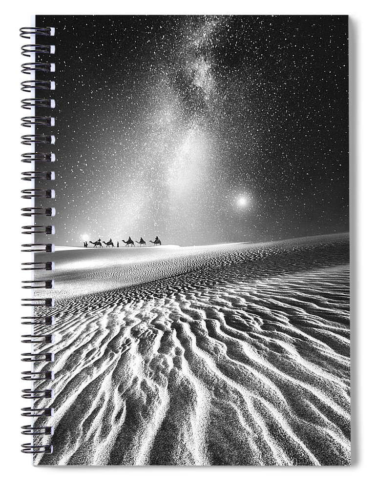 Fine Art Spiral Notebook featuring the photograph Journey by Sofie Conte