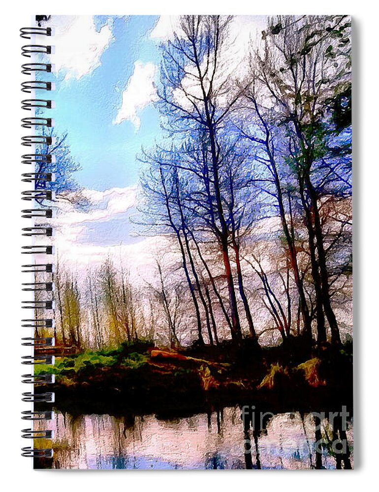 Juanita Spiral Notebook featuring the photograph Juanita Reflections by Sea Change Vibes