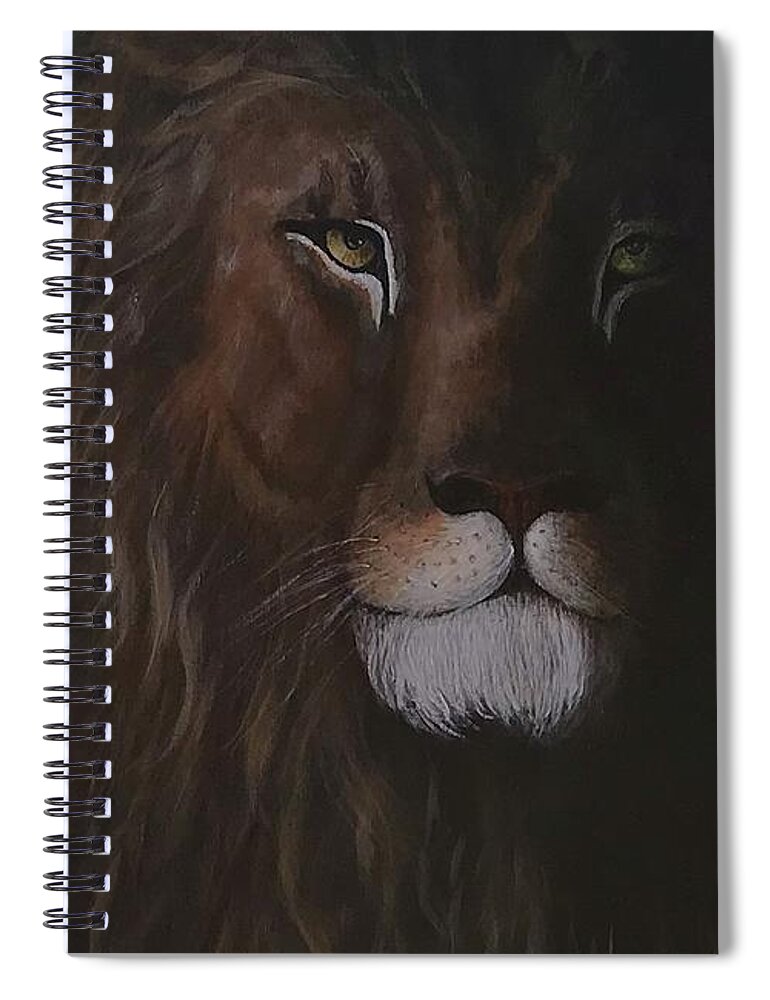 Lord Spiral Notebook featuring the painting Judah by Katherine Caughey