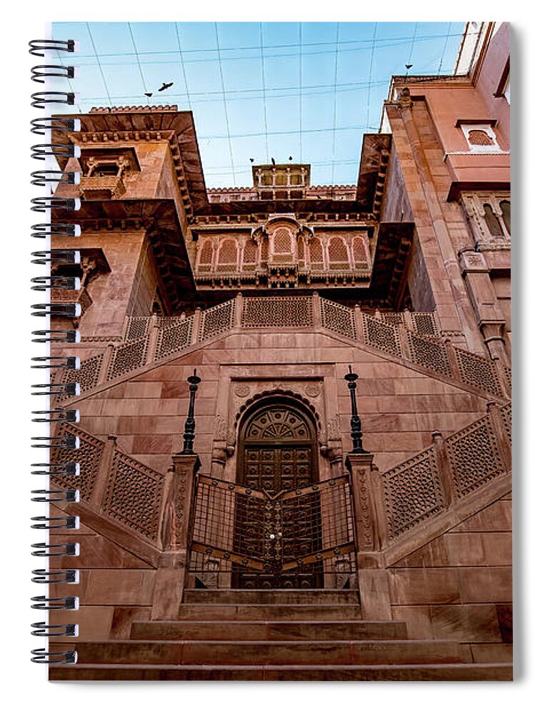 Stone Spiral Notebook featuring the photograph Junagarh fort from Bikaner, Rajasthan by Lie Yim