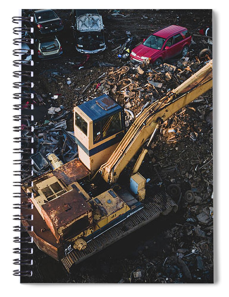 Junk Yard Spiral Notebook featuring the photograph Junked by John Angelo Lattanzio