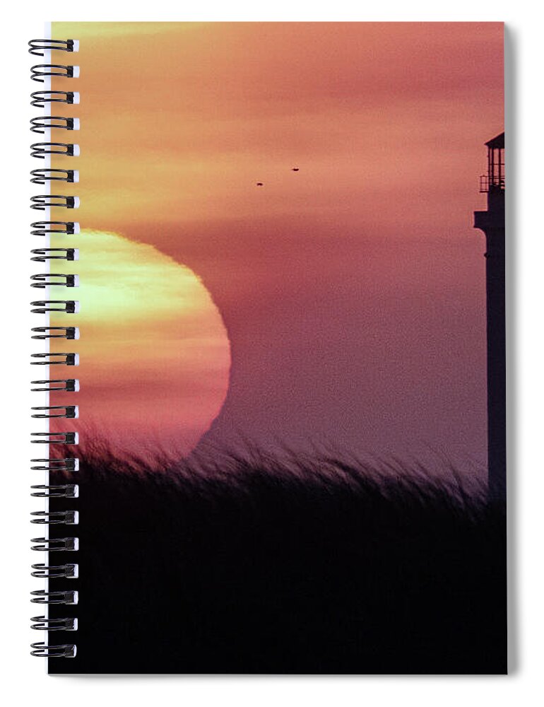 Sunset Spiral Notebook featuring the photograph Jupiter Rising by Dianne Milliard