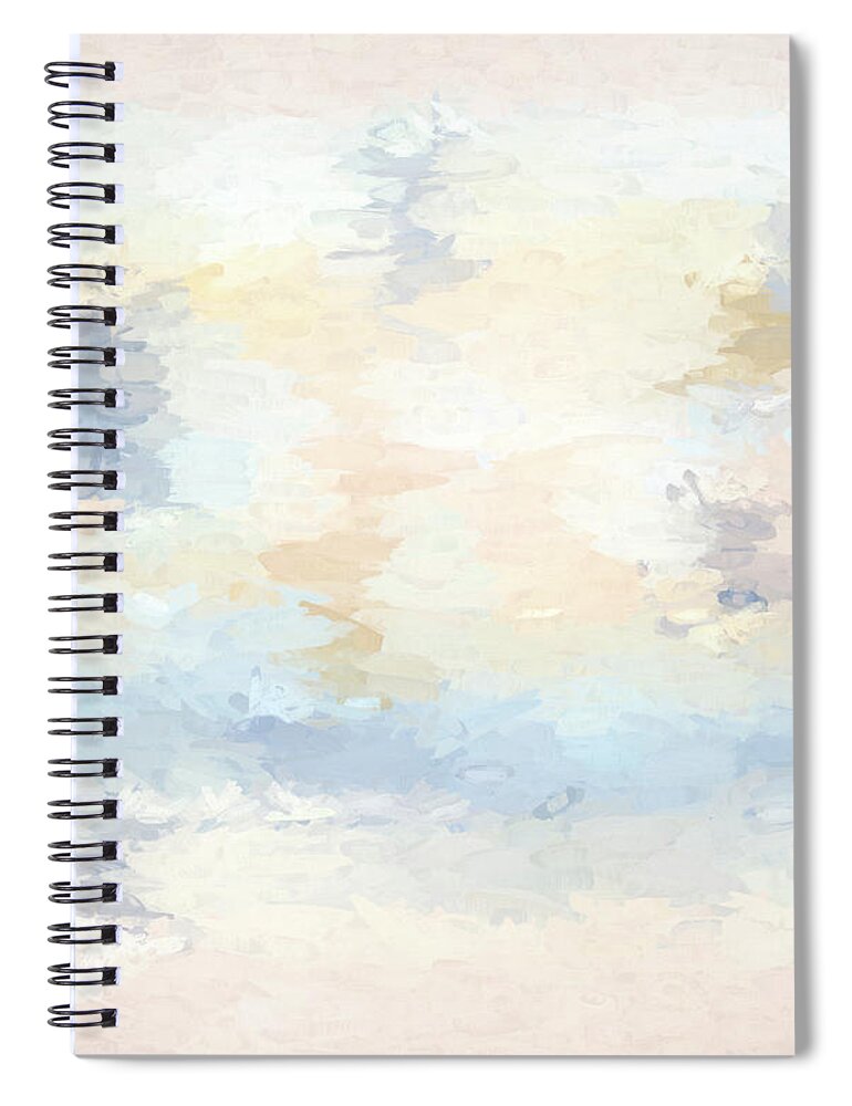 Abstract Spiral Notebook featuring the digital art Just a Little Bit by Alison Frank