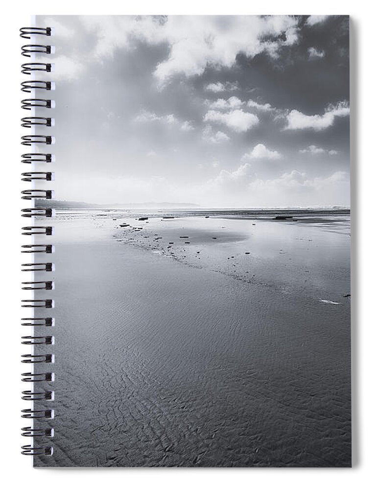 Tofino Spiral Notebook featuring the photograph Just Me and the Sea by Allan Van Gasbeck