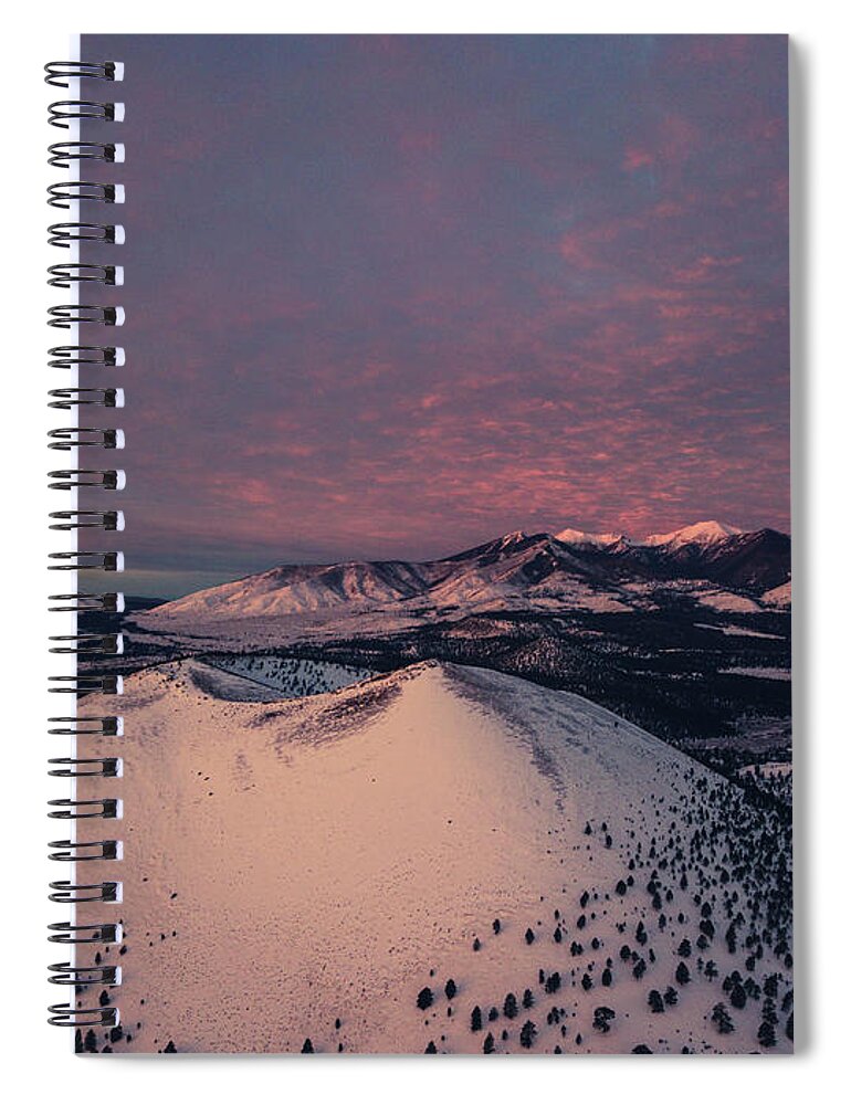 Sunrise Spiral Notebook featuring the photograph Kachina Winter Sunrise by Ryan Lima