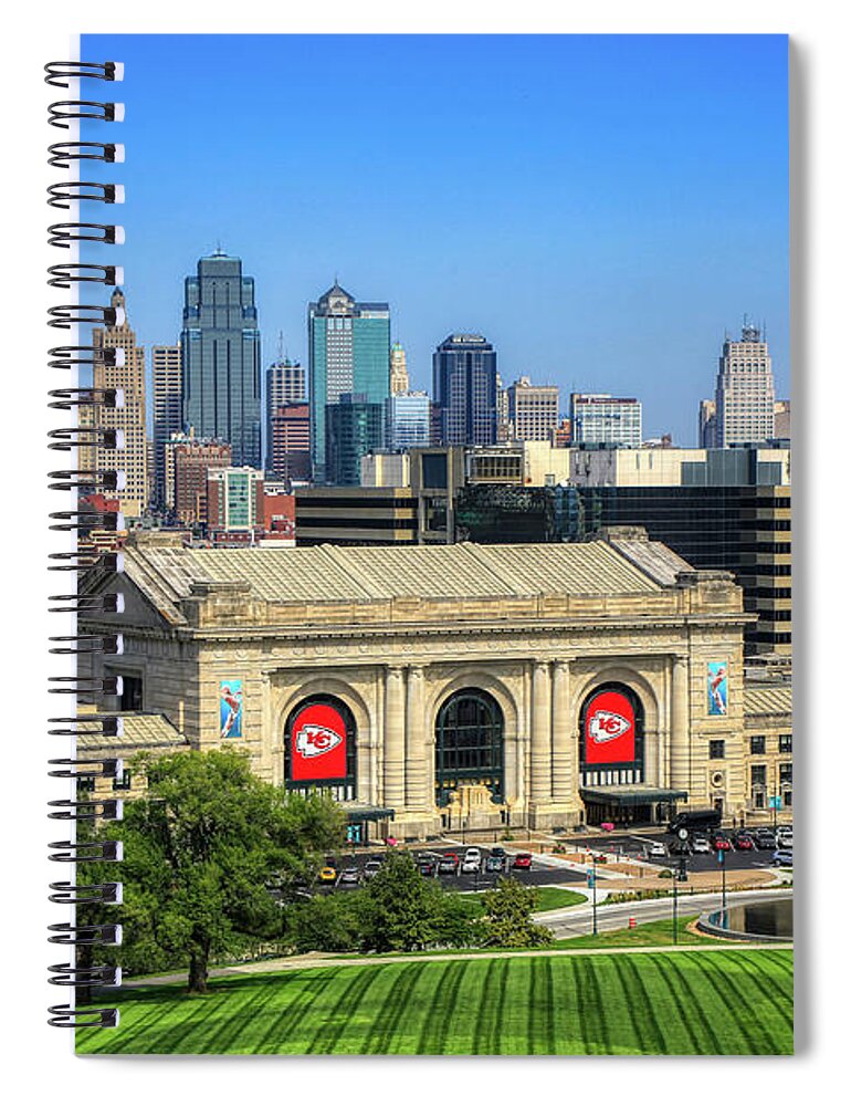 Kansas City Spiral Notebook featuring the photograph Kansas City Skyline by Dale R Carlson