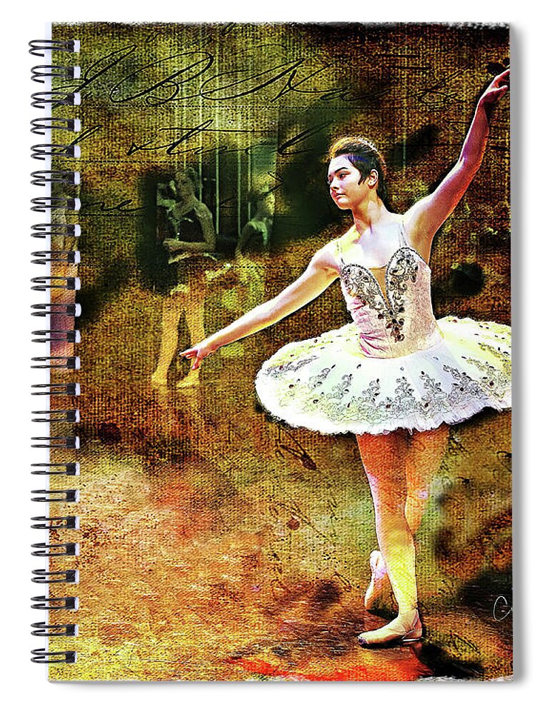 Ballerina Spiral Notebook featuring the photograph Kayla by Craig J Satterlee