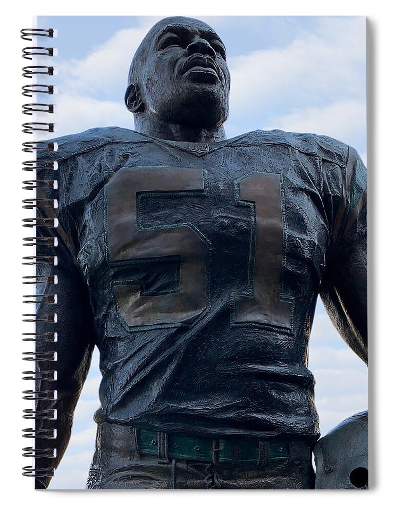 Sam Mills Spiral Notebook featuring the photograph Keep Pounding by Lee Darnell