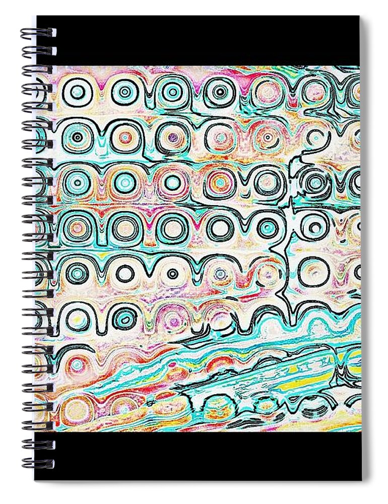Green Spiral Notebook featuring the digital art Keep Some Visions Closeby by Andy Rhodes