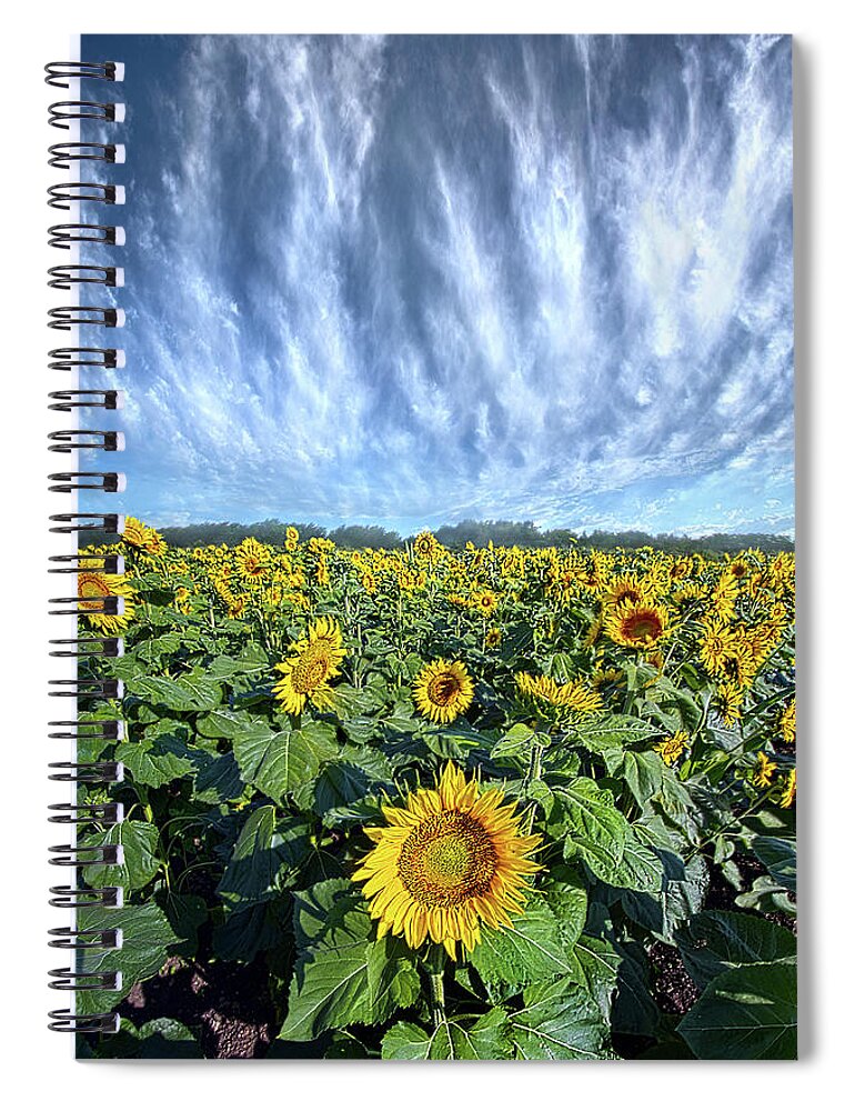 Hope Spiral Notebook featuring the photograph Keep Your Face To The Son by Phil Koch