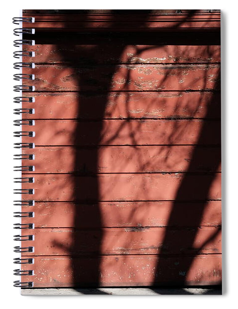 Urban Spiral Notebook featuring the photograph Ketchup Shadows by Kreddible Trout
