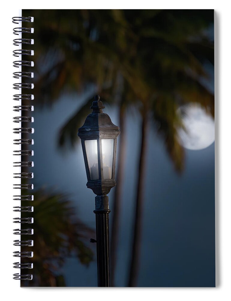 Lantern Spiral Notebook featuring the photograph Key Lights by Mark Andrew Thomas