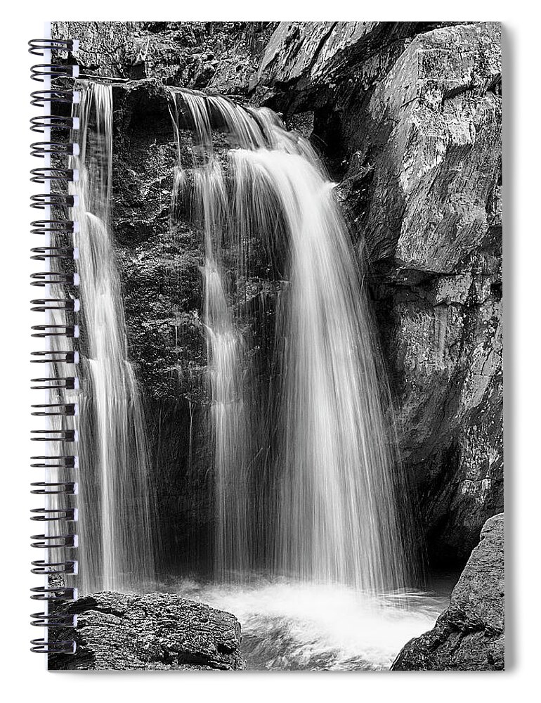 Cascading Spiral Notebook featuring the photograph Kilgore Falls I by Charles Floyd