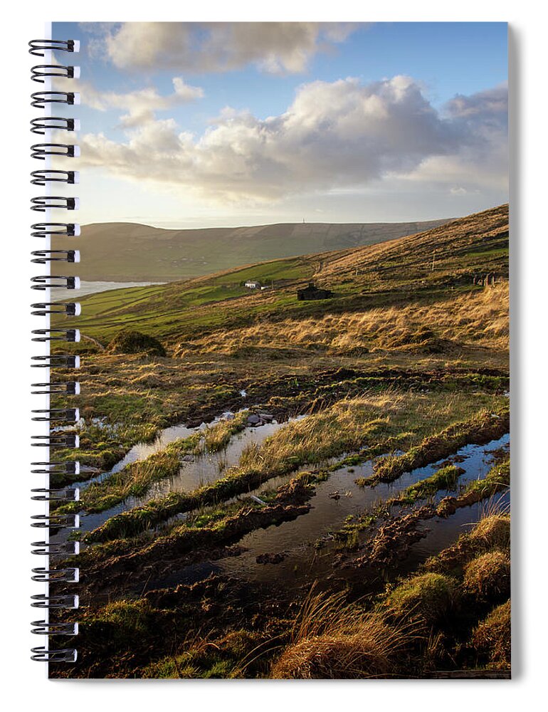 Ballinskelligs Spiral Notebook featuring the photograph Killonecaha Vista by Mark Callanan