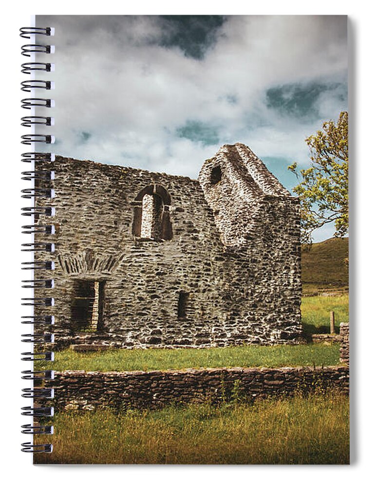 Kilmalkedar Spiral Notebook featuring the photograph Kilmalkedar Dwelling by Mark Callanan