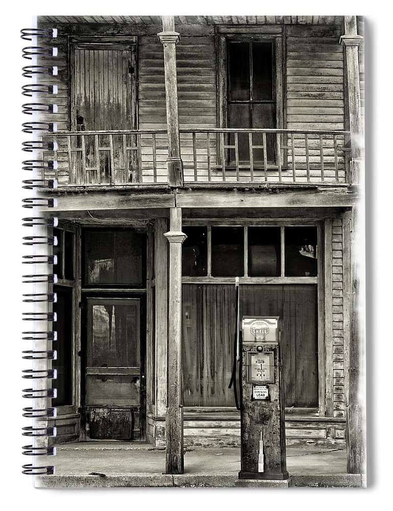 Rustic Spiral Notebook featuring the photograph Kilmanagh Store before remodel - Kilmanagh, Michigan USA - by Edward Shotwell