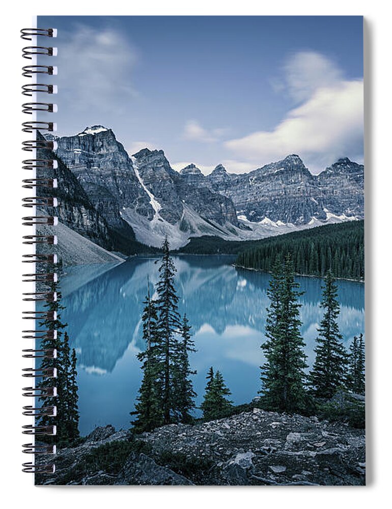 British Columbia Spiral Notebook featuring the photograph Kind of Blue by Francesco Riccardo Iacomino