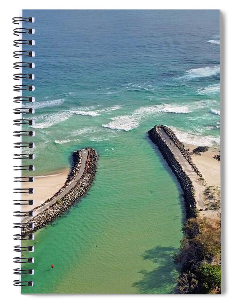 Kingscliff Spiral Notebook featuring the photograph Kingscliff Creek by Andre Petrov