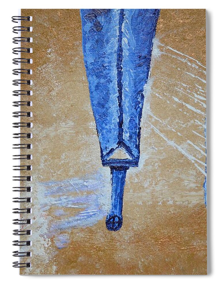  Spiral Notebook featuring the painting Knowledge by Christina Knight