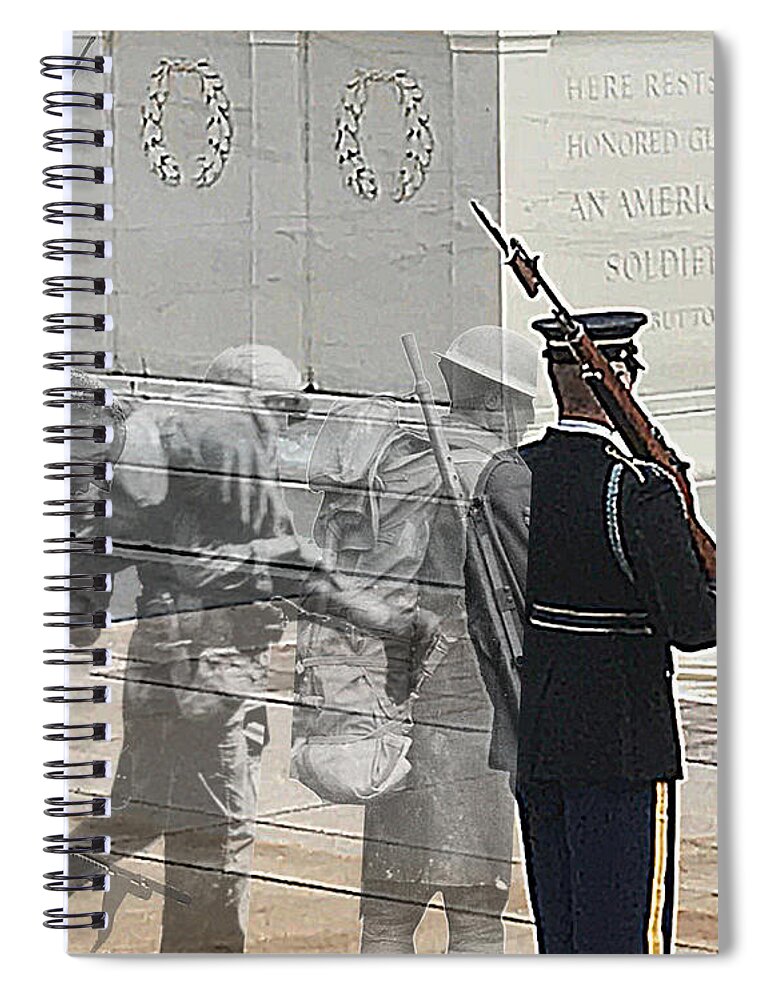 Tomb Spiral Notebook featuring the photograph Known but to God by Lee Darnell