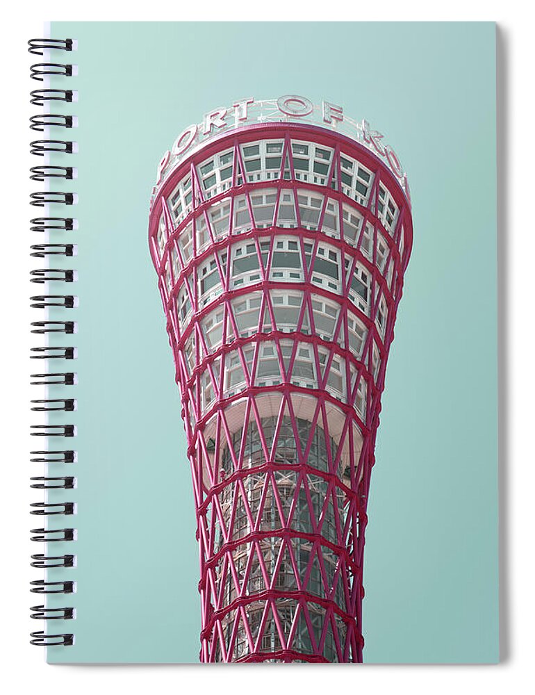 Kobe Spiral Notebook featuring the photograph Kobe Port Tower Japan 03144 by Organic Synthesis