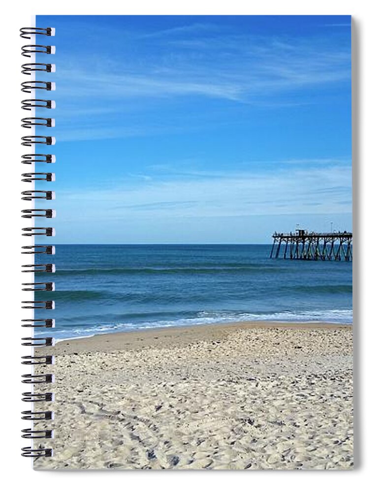 Kure Beach North Carolina Spiral Notebook featuring the photograph Kure Beach by Rick Nelson