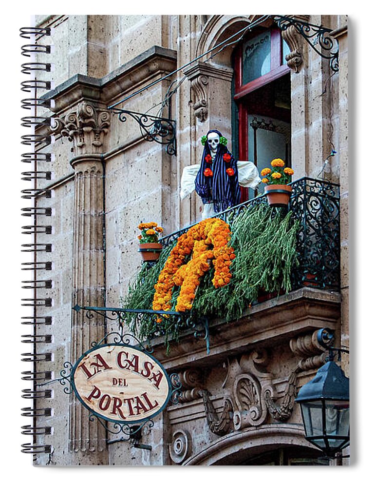 La Casa Del Portal Spiral Notebook featuring the photograph La Casa del Portal by William Scott Koenig