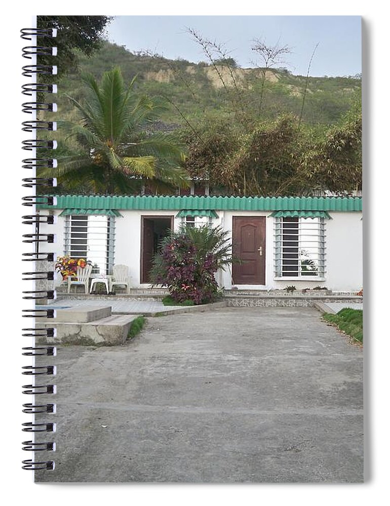 House Spiral Notebook featuring the photograph La Entrada, Ecuador by Nancy Graham