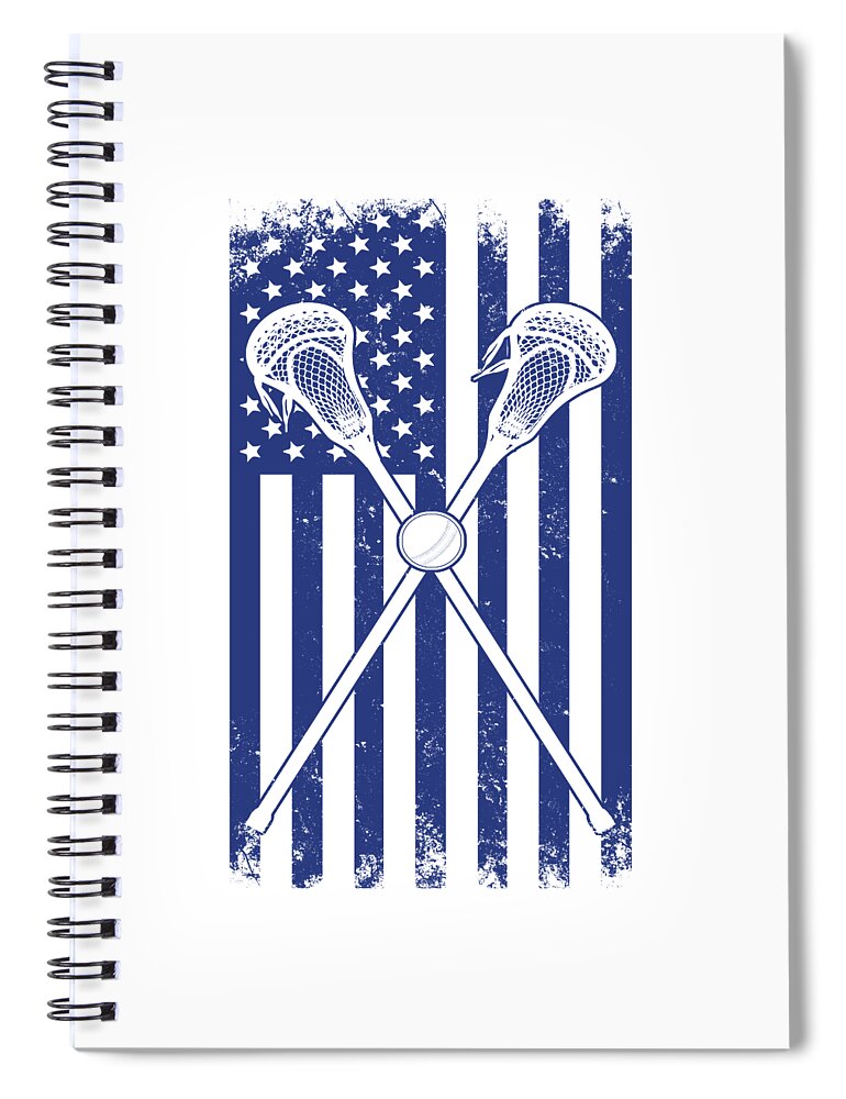 Lacrosse Player Gift Ideas American Flag Lacrosse Sticks Spiral