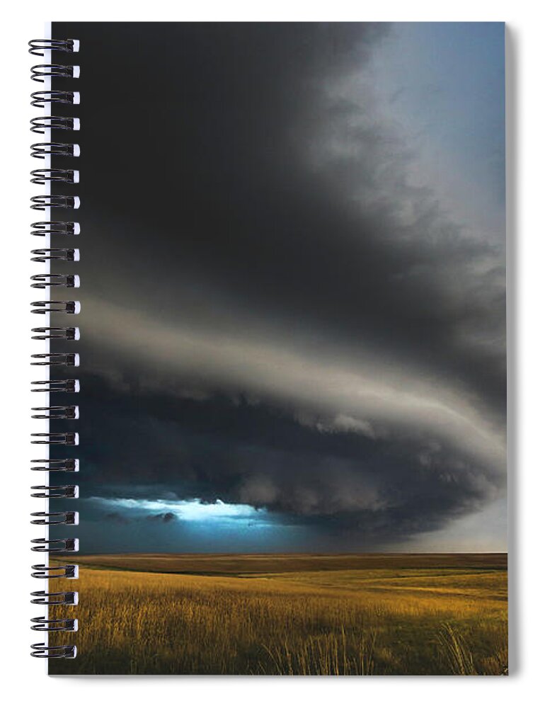 Shelf Spiral Notebook featuring the photograph Ladies And Gentlemen, Please Prepare For Landing by Brian Gustafson