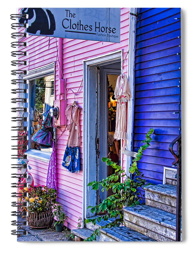 Halifax Spiral Notebook featuring the photograph Ladies Paradise Walkway Halifax by Tatiana Travelways