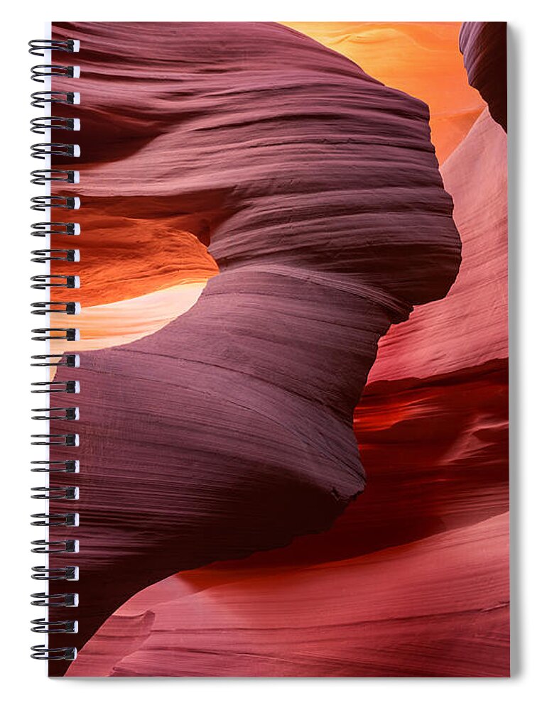 Lady In The Wind Spiral Notebook featuring the photograph Lady in the Wind by Peter Boehringer