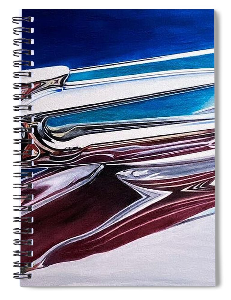 Lasalle Spiral Notebook featuring the drawing Lady LaSalle by David Neace CPX