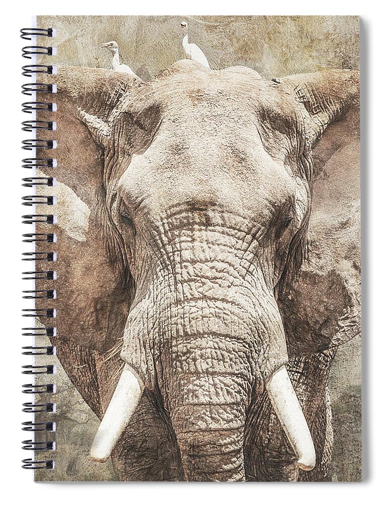 Lady Spiral Notebook featuring the digital art Lady of the Savanah by Cindy Collier Harris