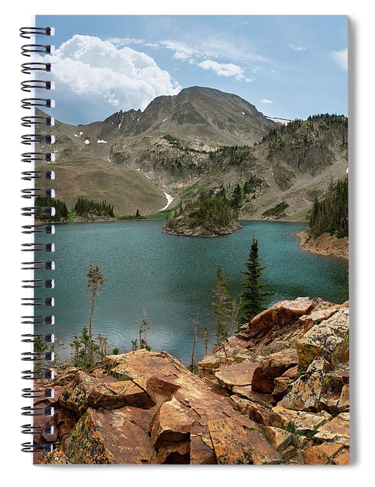 Colorado Spiral Notebook featuring the photograph Lake Agnes - Colorado by Aaron Spong