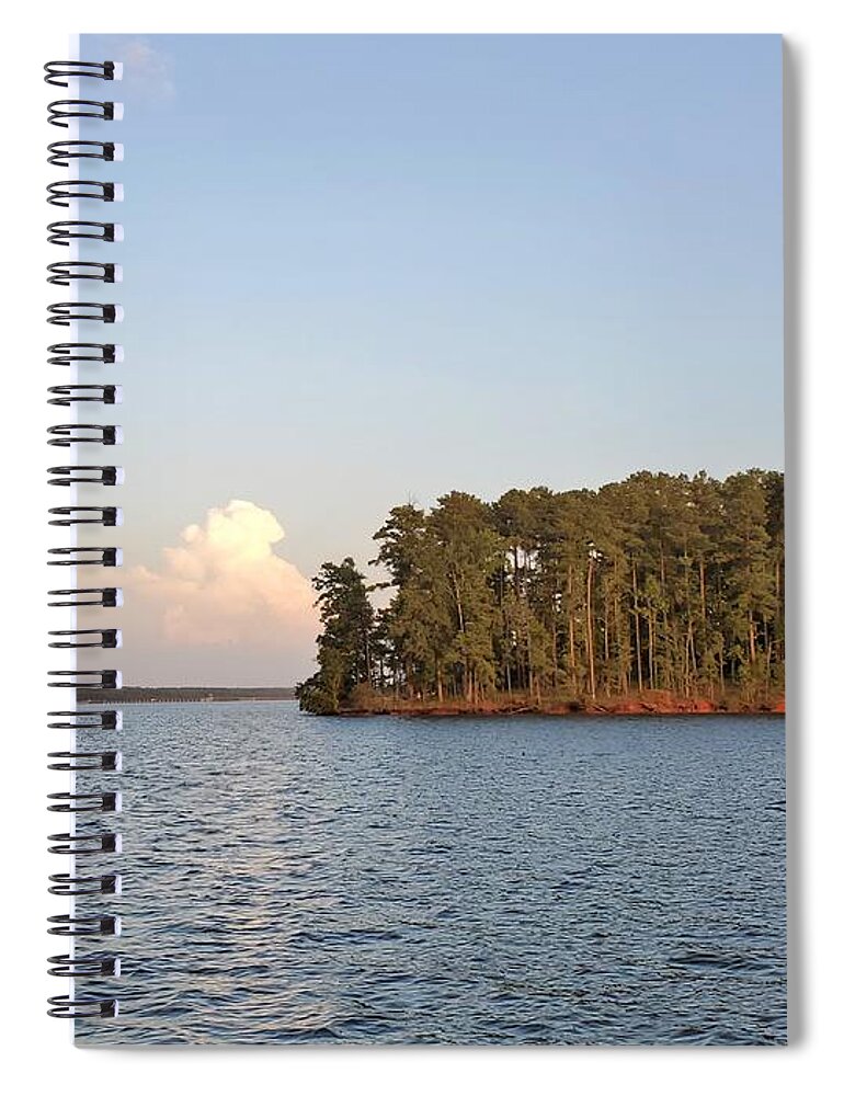 Lake Spiral Notebook featuring the photograph Lake Island Starboard by Ed Williams