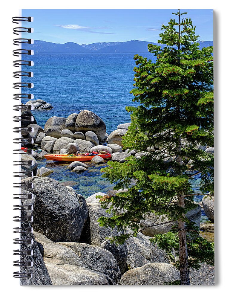 Lake Tahoe Spiral Notebook featuring the photograph Lake Tahoe Relaxation by Tony Locke