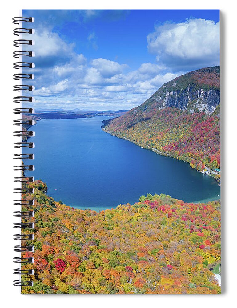 Lake Willoughby Spiral Notebook featuring the photograph Lake Willoughby, Vermont by John Rowe