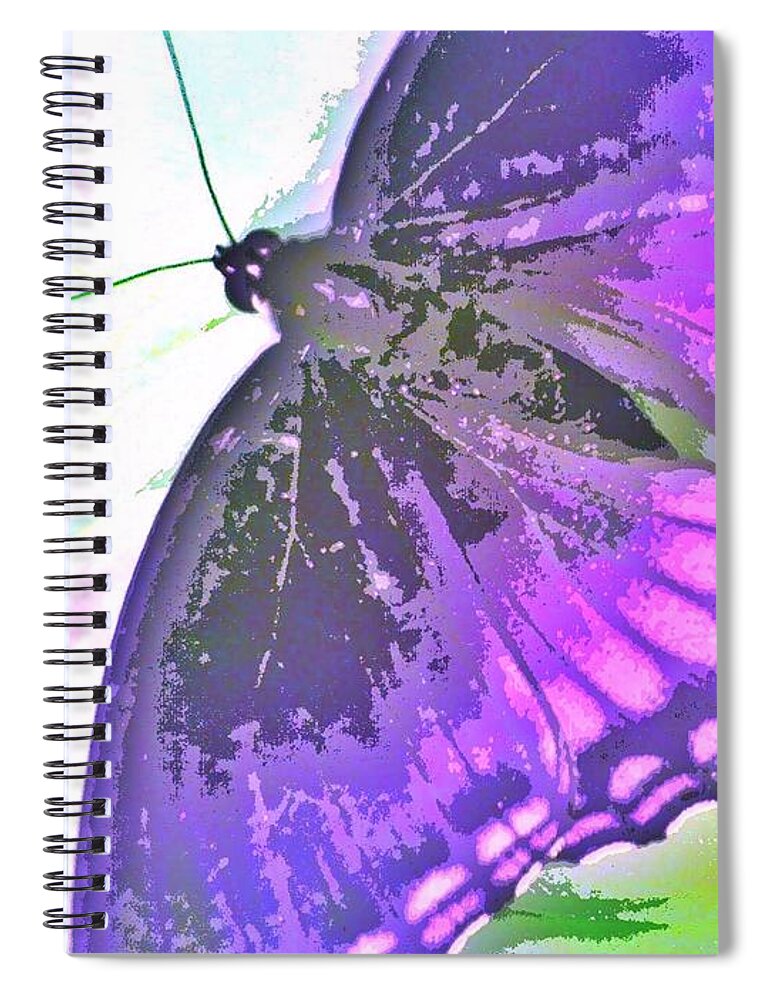 Butterfly Spiral Notebook featuring the photograph Landing Gear Down by Andy Rhodes