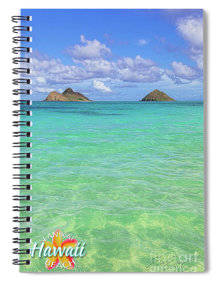 Post Card Spiral Notebook featuring the photograph Lanikai Beach Crystal Clear Water post Card by Aloha Art