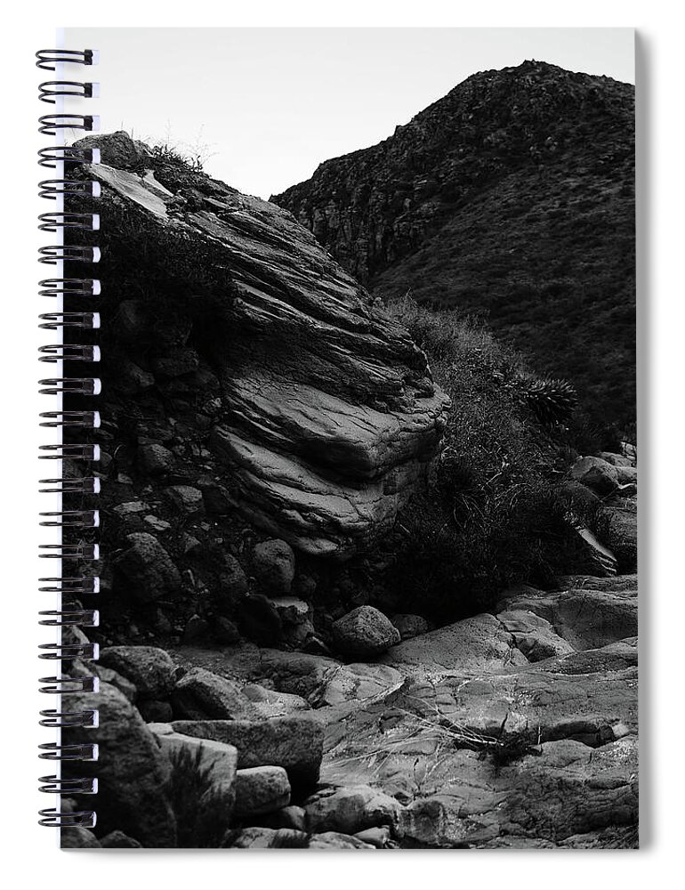 Nature Spiral Notebook featuring the photograph Las Colinas Wash by John Vail
