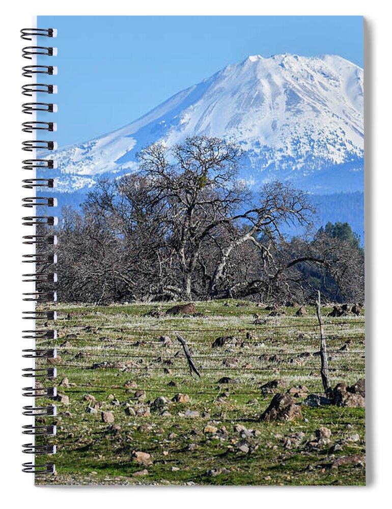 Lassen Volcanic National Park Spiral Notebook featuring the photograph Lassen Peak - 3 by Alan C Wade