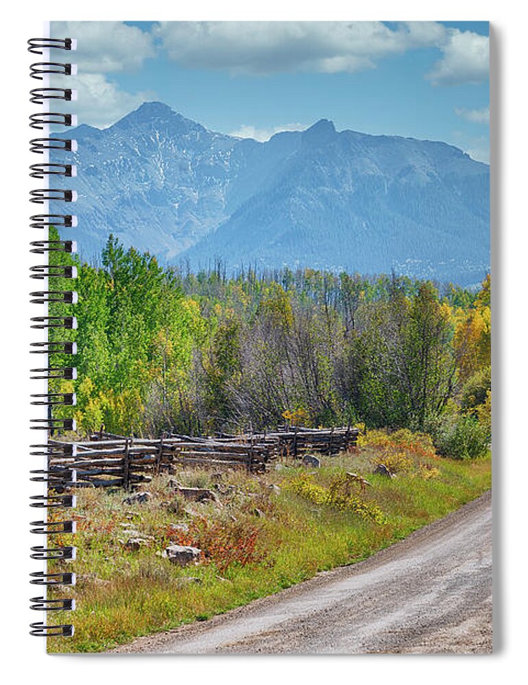 Last Dollar Road Spiral Notebook featuring the photograph Last Dollar Road by Priscilla Burgers