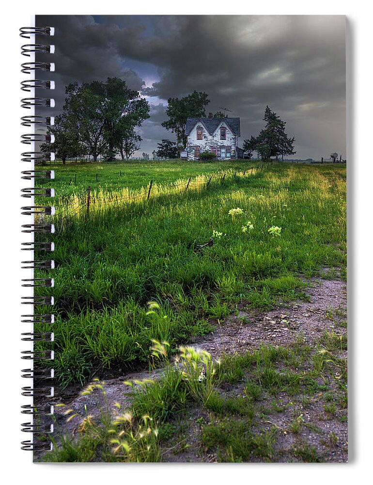 Huron Spiral Notebook featuring the photograph Last House On The Left by Aaron J Groen