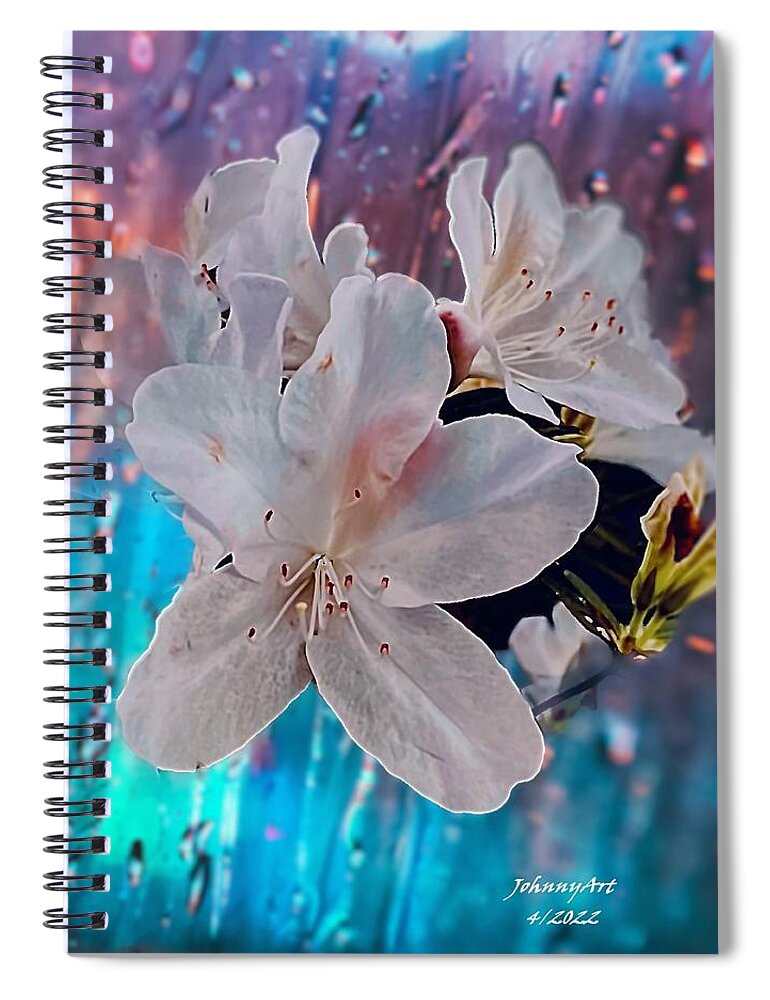 Azelia's Flower Spiral Notebook featuring the photograph Last of the Season by John Anderson